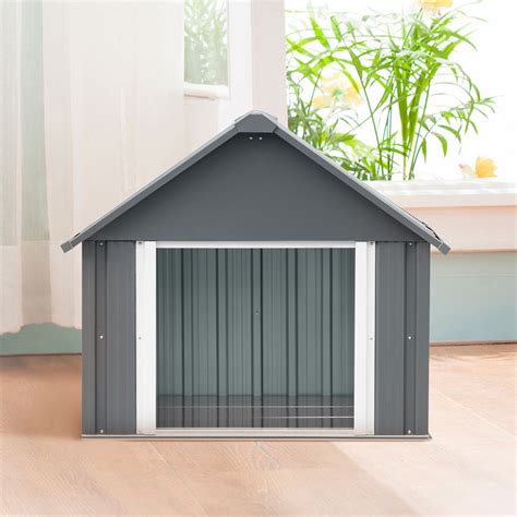 large metal dog house|heavy duty insulated dog houses.